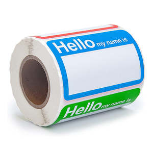 Custom rotolo di carta autoadesiva etichetta con nome adesivo per bambini nome etichetta adesivo per libri ufficio riunione insegnanti di scuola Mailing - Product Image 5