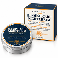 Crème Visage Apaisante Ownbrand pour Peaux Grasses à Tendance Acnéique, Contrôle du Sébum, Affinage des Pores, Lissage et Atténuation des Rougeurs