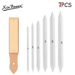 Xin Bowen-lápiz de dibujo artístico, 6 unidades, para dibujar bocetos, difuminado, palo de tocón, tortillas con almohadilla de papel de <span class=keywords><strong>lija</strong></span> para bocetos - Product Image 2
