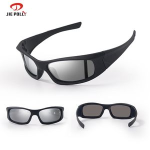 Jie Polly Cycling Sunglasses <b>Full</b> Rim Spherical Lens TR90 Frame Polycarbonate UV Protection Anti <b>Slip</b> Men Outdoor Sport - Product Image 2