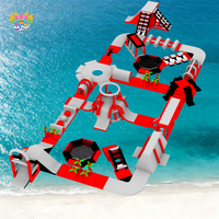 Parc aquatique gonflable de grande taille pour parc d'attractions et enfants, nouvelle conception, marque AirFunPro, matériau PVC