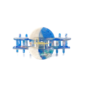Pinza <span class=keywords><strong>de</strong></span> Pelo CANYUAN <span class=keywords><strong>de</strong></span> Acetato con Diseño Celestial, 9.5cm, Tamaño Grande, Patrón <span class=keywords><strong>de</strong></span> Estrellas y Luna, Colorida, Unisex - Product Image 4