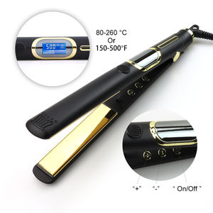 Grosir pelurus rambut lebar 2 inci ukuran Muti cermin emas Titanium LCD rambut datar Plancha De Cabello untuk rambut rumah tangga - Product Image 4