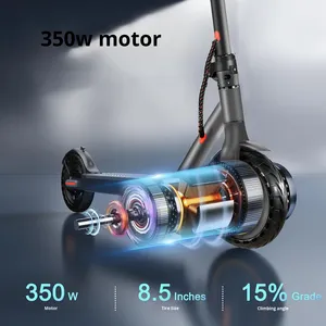 Monopattino Elettrico Pieghevole JLM N7 PRO con Pneumatici a Nido d'Ape, Batteria 36V 10.4Ah, Doppia Sospensione, 350W, Portata 120kg - Direttamente dalla Fabbrica - Product Image 3