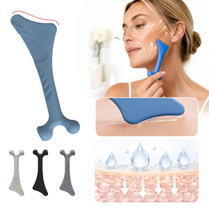 Bâton de massage facial en silicone <span class=keywords><strong>pour</strong></span> les poches sous les yeux, les cernes et les ridules, avec boule lissante <span class=keywords><strong>pour</strong></span> les sérums et la relaxation - Product Image 6