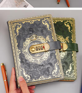 A5 Retro Creatieve Handboeken Notebook Journal Verdikte Lock Wachtwoord Dagboek Briefpapier Relatiegeschenken - Product Image 6