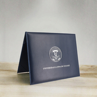 Porte-documents horizontal et vertical en cuir PU Mondon ZS120 pour certificats A4, diplôme de remise de diplôme