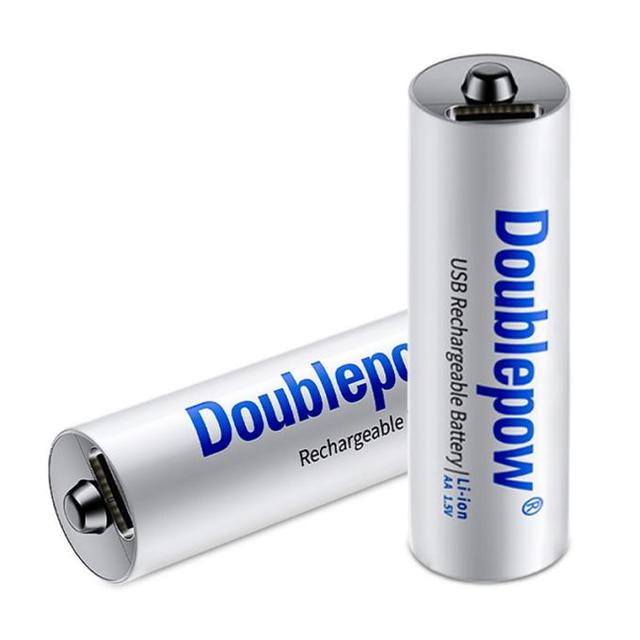 Logo Brand Custom Lithium Ion Battery Rechargeable AA Size 2400mWh Type C Charging 1.5V AA Batteries