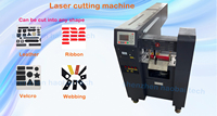 Fry gros-grain et polyester zig zag marque ruban imprimante patate chaude fondant étiquette grip ruban laser cutter machine avec trou