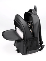 Mochila para Portátil Unisex de Negocios, 15 Pulgadas, Multicompartimentos, Nailon Impermeable, Gran Capacidad, para Viajes y Oficina, Forro de Poliéster