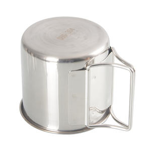 ขายส่งโรงงานโดยตรงที่กําหนดเองแบบพกพาสแตนเลสกันสนิมสวมใส่สี่ชิ้นถ้วยและแก้วชุดสําหรับตั้งแคมป์ปิกนิก - Product Image 5