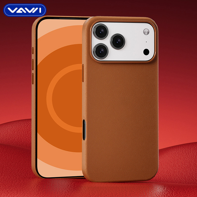 VAWI L006 Leather Phone case Wholesale for iPhone 11 12 13 14 15 16 17 Pro Max Leather Magnetic Phone case Coque Telephone