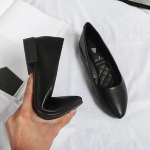 Zapatos <span class=keywords><strong>de</strong></span> PU Sólidos para Azafatas, Cómodos para Trabajos <span class=keywords><strong>de</strong></span> Larga Duración, Estilo Slip-On, Verano-Otoño, Tacón Medio, Color Negro, Novedad 2026, Ideales para Entrevistas <span class=keywords><strong>de</strong></span> Trabajo - Product Image 2