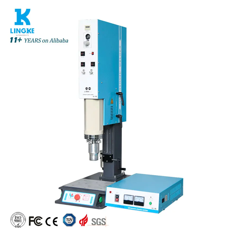 Welding acrylic material ultrasonic plastic bonding machine 15kHz 2600W plastic melting welding machine