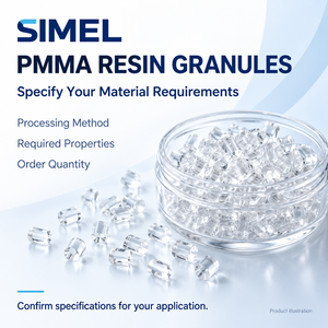 Gránulos de PMMA SIMEL, Polimetilmetacrilato, Resina Acrílica Virgen Transparente para Moldeo por Inyección - Product Image 1