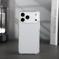 Coque transparente antichoc en TPU JOYPORODO T035 pour iPhone 17 16 15 Pro Max, étui de téléphone anti-jaunissement ultra-transparent pour Android