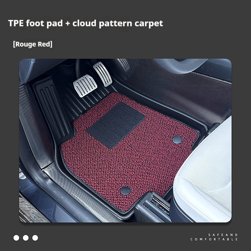 Alfombrillas TPE + alfombra de patrón de nube