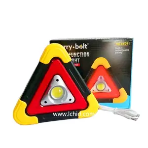 LC Portable 3 différents modes d'éclairage réfléchissants véhicules rouges triangle d'urgence led clignotant avertissement stroboscopique