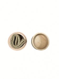 Fast Customization Logo Ring Box for Promotion <b>Gift</b> Personalised Baby First Tooth Wooden Tooth Box - Product Image 2