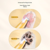 Tondeuse électrique rechargeable pour poils d'animaux avec lame élargie de 18 mm en ABS, lumière LED intégrée, exclusive