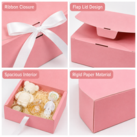 Kotak Hadiah Lilin Lipat Bentuk Kustom dari Kertas Kraft Daur Ulang untuk Pengiring Pengantin, Pernikahan, Pesta Bayi, Pengiring Pria, Lamaran