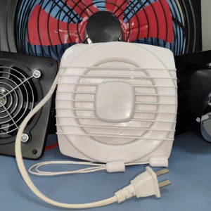 Ventilateur <span class=keywords><strong>d</strong></span>'extraction électrique OEM/ODM avec logo personnalisé, blanc, pour salle de bain, moteur en cuivre, mural, en plastique, pour cuisine - Product Image 5