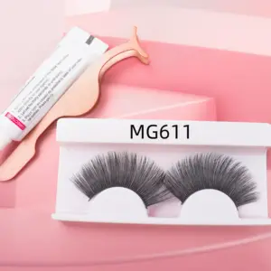 Jintong China 2023 New Factory Fluffy Mink Lashes 3D 5D Wholesale Vendor Own Brand 27mm Eyelash