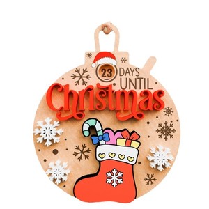 Colgante de caramelo en forma de Papá Noel transfronterizo nuevos adornos de cuenta regresiva de Navidad para decoración de regalo artesanal de fiesta en casa - Product Image 5