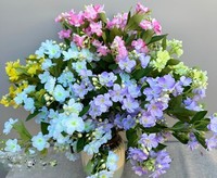 Hortensia Scandinavische stijl Enkele tak Multi-head Kleine jasmijn Zijden bloemenboeket High-end bruiloft Teum-labeling kan worden verzonden
