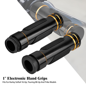 Puños de Manillar Electrónicos TBW de 1" (25mm) para Harley Touring Road Electra <span class=keywords><strong>Glide</strong></span> 08-25 Softail 16-24 FXDLS 16-17 Deluxe - Product Image 1