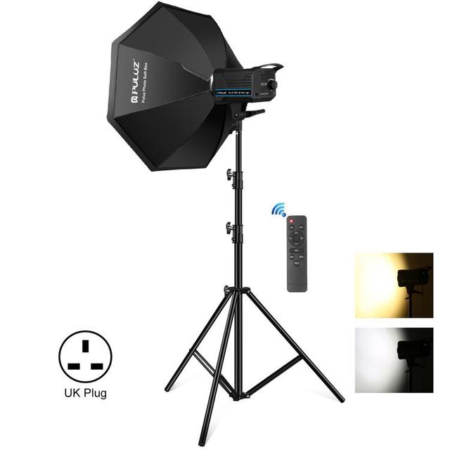 Wholesale Full Set 95cm Softbox 2.8m Tripod 120W Bowen Mount Flash Light PULUZ Photo Studio Strobe Flash Light