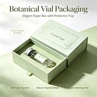 Boîte en papier magnétique avec logo imprimé personnalisé, écologique, emballage cosmétique 10 ml, boîte cadeau en carton pour flacon de parfum