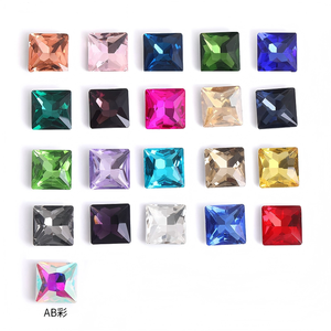 Bolsas con base plateada de plata auténtica con diamantes de forma irregular y cuadrada, pinzas para el pelo, zapatos, accesorios de joyería con diamantes de imitación. - Product Image 3