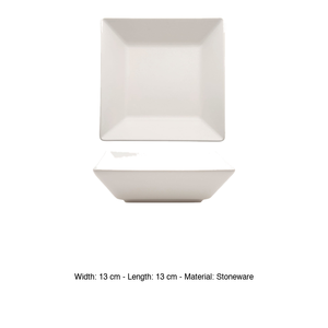 ถาดเสิร์ฟสีขาวบอสตัน/โตเกียว 13 × 13 ซม. สโตนแวร์ทรงสี่เหลี่ยม M1934 - Product Image 3