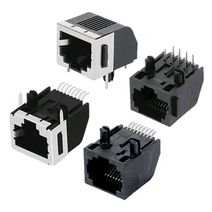 Conector modular rj45, porta de entrada lan 8p8c modular para Rj-45 JM56111-D001-4F JM56111-D004-4F