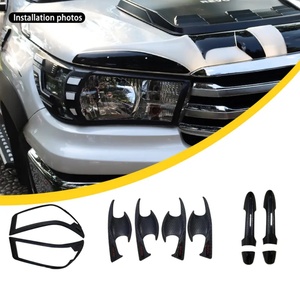 NUEVO Diseño OEM/ODM Accesorios para Automóviles Color Negro con Kits de Carrocería Cromados para Toyota Hilux Revo - Product Image 5
