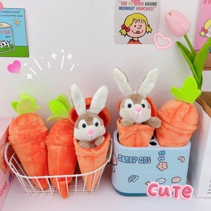 Porte-clés <span class=keywords><strong>en</strong></span> peluche Lapin <span class=keywords><strong>Carotte</strong></span> transformable, pendentif <span class=keywords><strong>de</strong></span> poupée amusant et créatif pour sacs/sacs à dos, unisexe, 14 ans+, cadeau <span class=keywords><strong>de</strong></span> fête, machine à griffes - Product Image 4