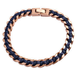 Joyería Tizti, pulsera de cadena cubana de acero inoxidable chapada en negro IP de 8mm, pulsera de cadena de acero inoxidable para hombre - Product Image 5