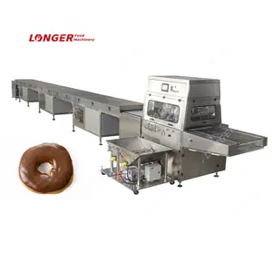 Machine de revêtement de chocolat Donut et crème glacée de refroidissement automatique-Machine de revêtement de chocolat-Machine