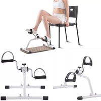 Bicicleta estática Nini debajo del escritorio entrenamiento pie brazo y pierna pedal rehabilitación física ejercitador entrenador