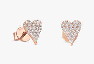 Elegant Round Brilliant Lab Grown Diamond <b>Stud</b> Earrings 925 <b>Sterling</b> <b>Silver</b> Luxury Fine Jewelry Anniversary Gift - Product Image 3