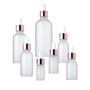 Botella de Vidrio Transparente de Alta Calidad para Aceites Esenciales, en Color Verde Ámbar y Azul, con Gotero, Embalaje Seguro para Envíos - Product Image 1