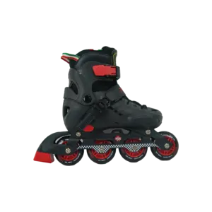 Patins à roues alignées personnalisés à quatre roues de haute qualité, chaussures de patin à roulettes clignotantes réglables