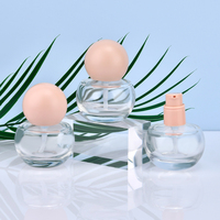 Botol Kaca Kosong Unik Isi Ulang Ukuran Perjalanan 30ml untuk Krim Perawatan Kulit, Lotion, Makeup, Foundation Cair dengan Semprotan Lotion