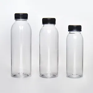 热卖饮料塑料瓶果汁瓶pet 500毫升350毫升250毫升圆形方形水瓶