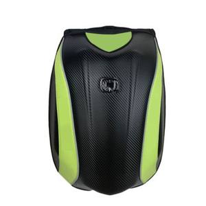 Sac à dos de tourisme pour moto à coque rigide de grande capacité, sac à dos tendance imperméable en fibre de carbone - Product Image 2