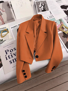 2025 primavera otoño verde esmeralda chaqueta de mujer tamaño pequeño traje de moda <span class=keywords><strong>para</strong></span> todas las estaciones <span class=keywords><strong>para</strong></span> <span class=keywords><strong>niñas</strong></span> - Product Image 6