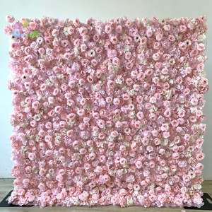 Panneau mural floral 3D en soie artificielle, roses douces roses, pour décoration de mariage, Thanksgiving, Saint-Valentin, remise de diplôme - Product Image 3
