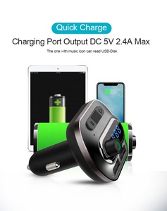 AGETUNR T19 <span class=keywords><strong>Bluetooth</strong></span> V4.2 Kit APP <span class=keywords><strong>coche</strong></span> <span class=keywords><strong>AUX</strong></span> fuera 2 USB manos libres transmisor FM MP3 jugador - Product Image 6