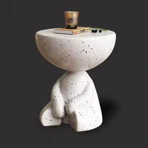 Table d'appoint unique à bord humanoïde, table d'extrémité robuste et durable, conte de café - Product Image 2